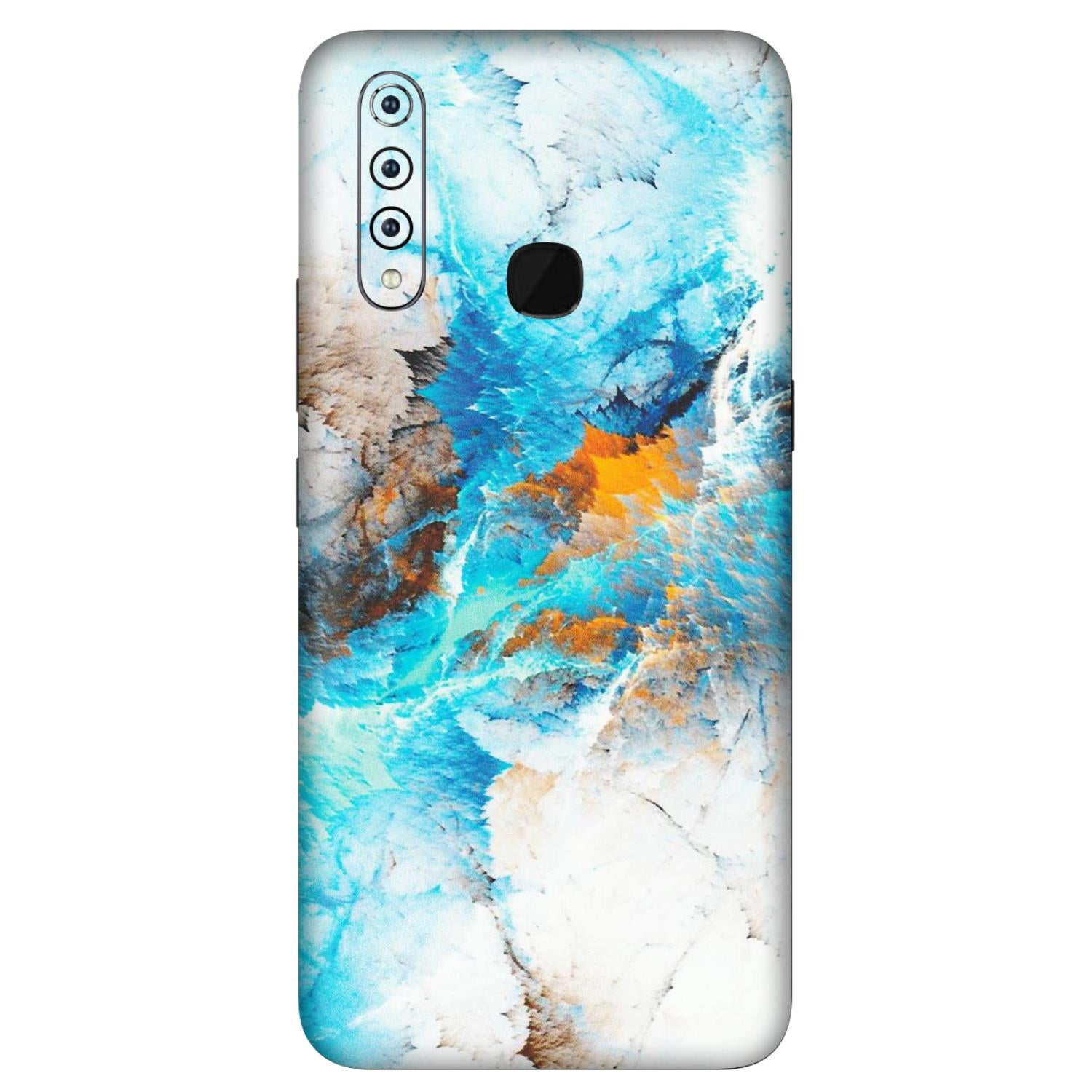 VIVO Z/V/X/T/U/S Series Phone Skins (All Models) - Blue Waves Abstract - Matte Finish (M-19) Vivo Z1 Pro