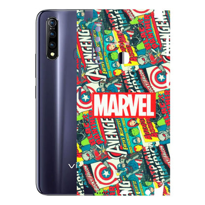 VIVO Z/V/X/T/U/S Series Phone Skins (All Models) - Marvel Comic Lover - Matte Finish (M-30) Vivo Z1 Pro