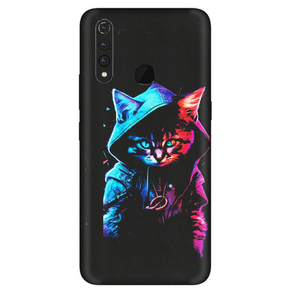 VIVO Z/V/X/T/U/S Series Phone Skins (All Models) - Cyberpunk Cat - Matte Finish (M-45) Vivo Z1 Pro