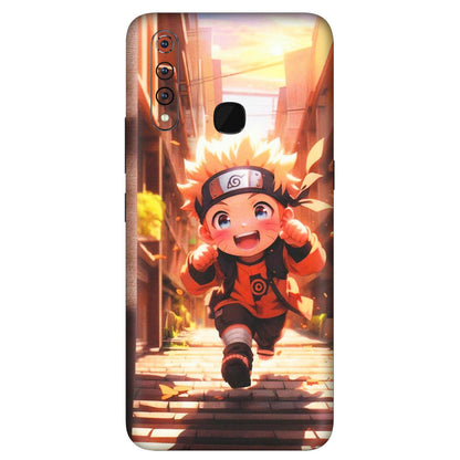 VIVO Z/V/X/T/U/S Series Phone Skins (All Models) - Naruto Cute Toon Running - Matte Finish (M-04) Vivo Z1 Pro