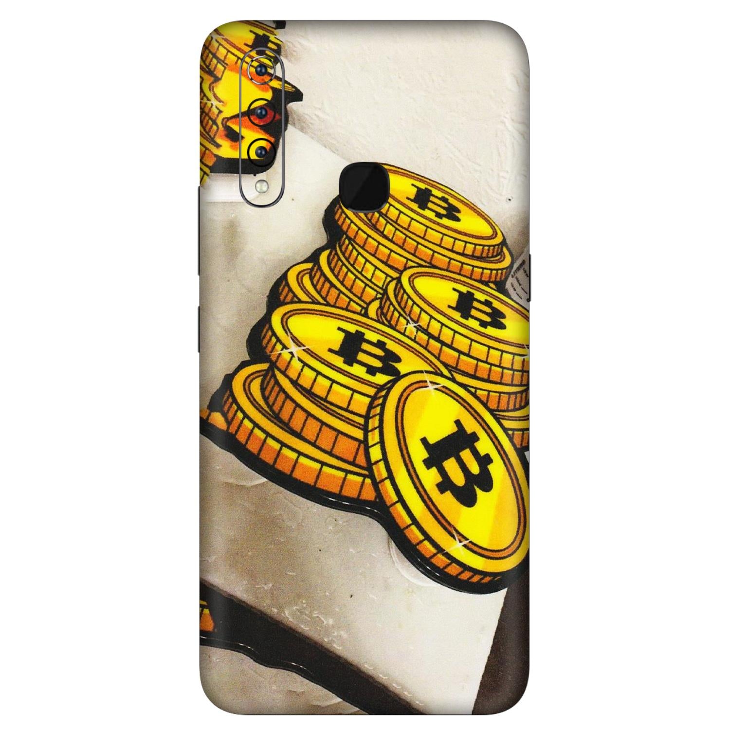 VIVO Z/V/X/T/U/S Series Phone Skins (All Models) - Billionaire Bitcoin Collection - Matte Finish (M-92) Vivo Z1 Pro