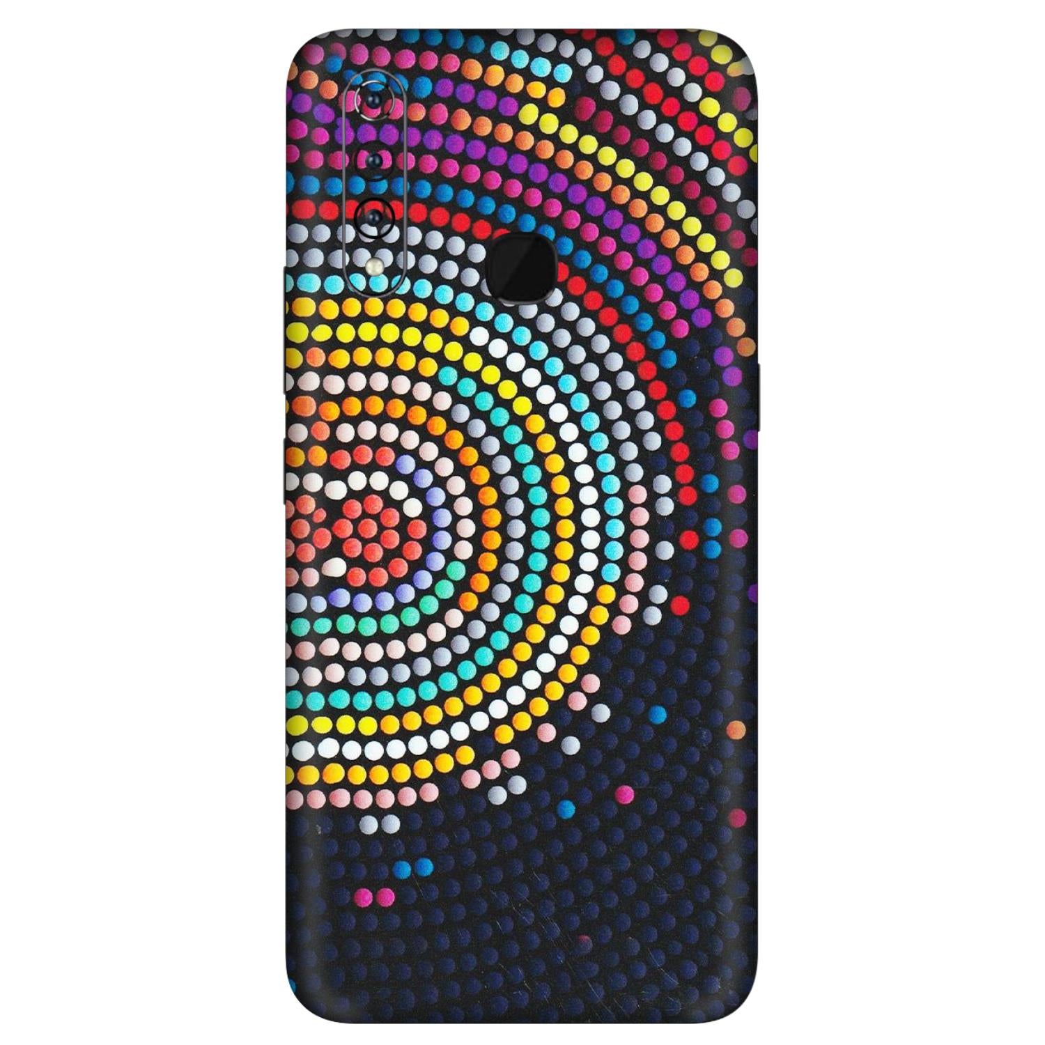 VIVO Z/V/X/T/U/S Series Phone Skins (All Models) - Rainbow Dot Mandala - Matte Finish (M-97) Vivo Z1 Pro