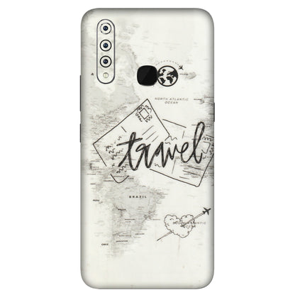 VIVO Z/V/X/T/U/S Series Phone Skins (All Models) - Travel Ticket - Transparent Finish (T-06) Vivo Z1 Pro