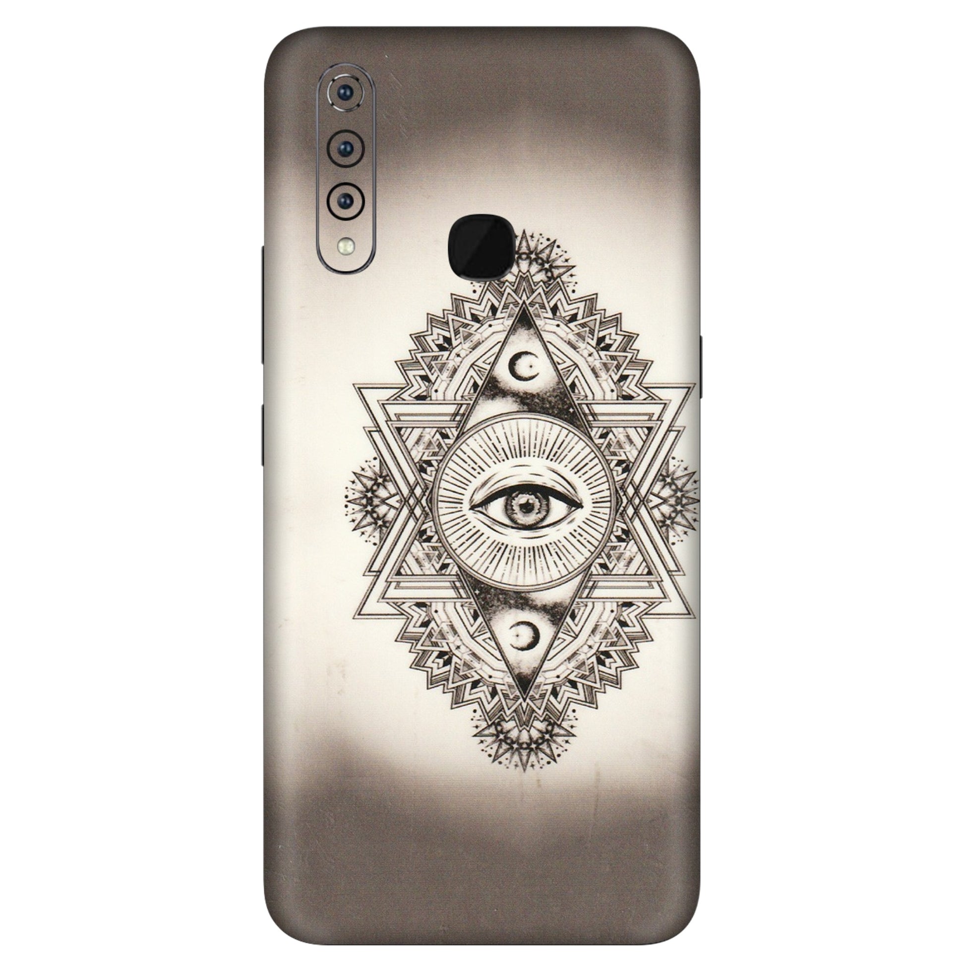 VIVO Z/V/X/T/U/S Series Phone Skins (All Models) - Illuminati Great Eye - Transparent Finish (T-14) Vivo Z1 Pro