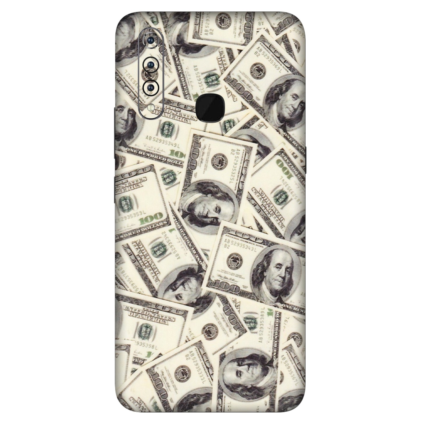 VIVO Z/V/X/T/U/S Series Phone Skins (All Models) - Dollar Lover - Transparent Finish (T-17) Vivo Z1 Pro