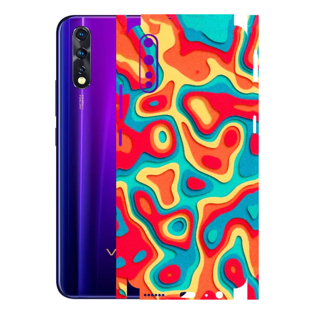 VIVO Z/V/X/T/U/S Series Phone Skins (All Models) - Abstract Swirl - 3D Embossed Finish (L-150) Vivo Z1 X