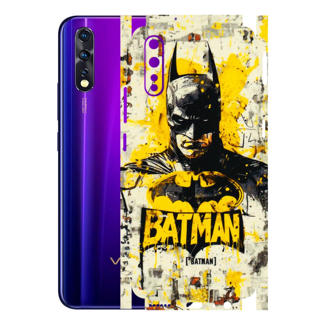 VIVO Z/V/X/T/U/S Series Phone Skins (All Models) - Batman Yellow BT - 3D Embossed Finish (L-304) Vivo Z1 X