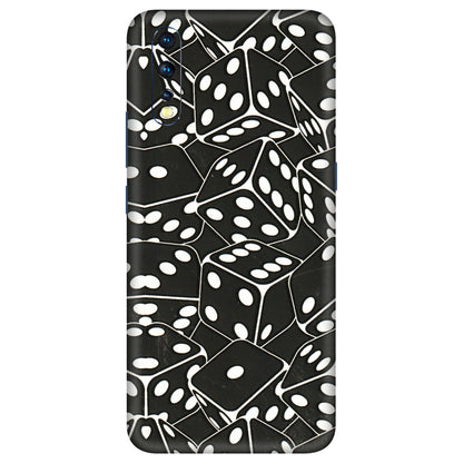 VIVO Z/V/X/T/U/S Series Phone Skins (All Models) - Big Black Dices - 3D Embossed Finish (L-106) Vivo Z1 X