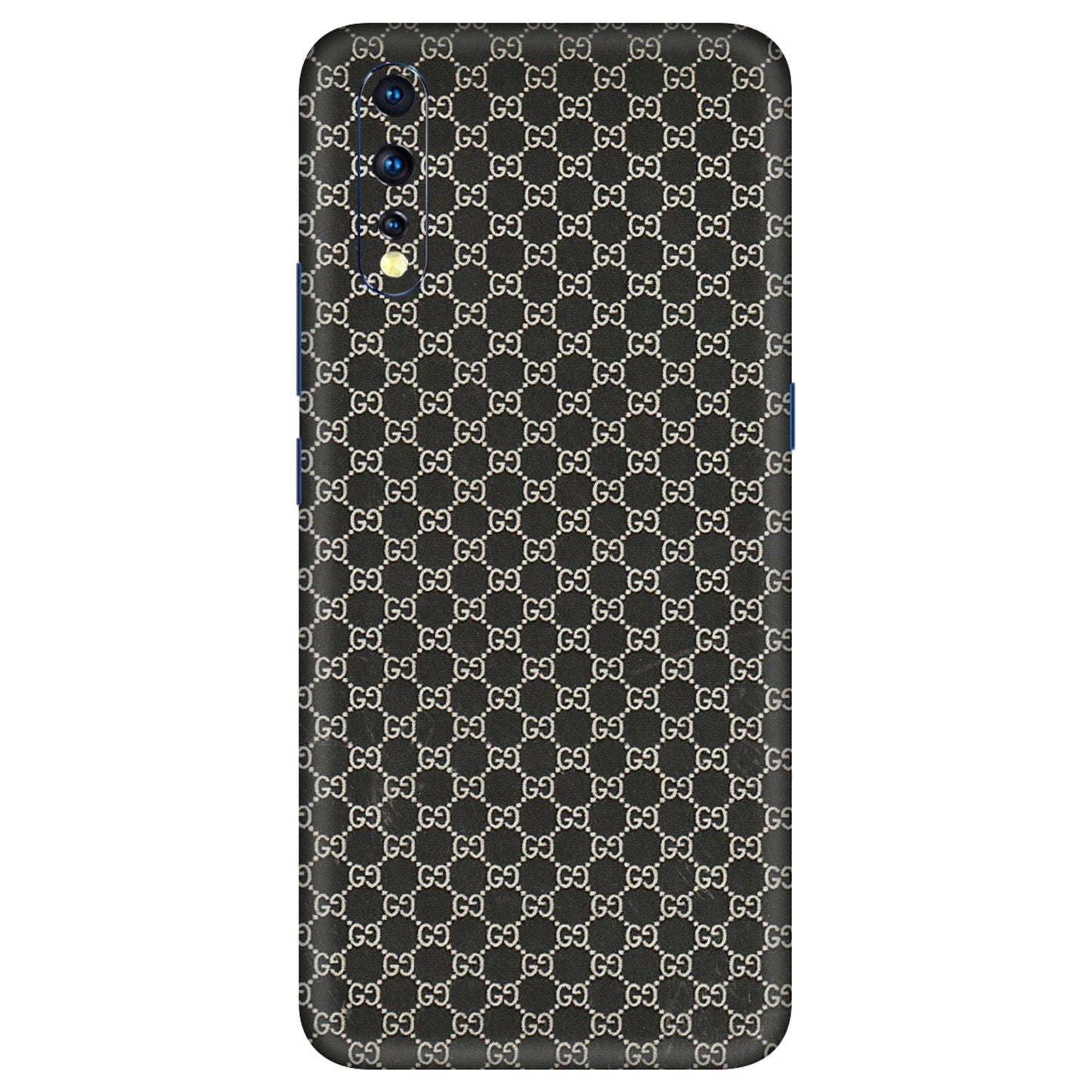 VIVO Z/V/X/T/U/S Series Phone Skins (All Models) - Black G Print - 3D Embossed Finish (L-109) Vivo Z1 X