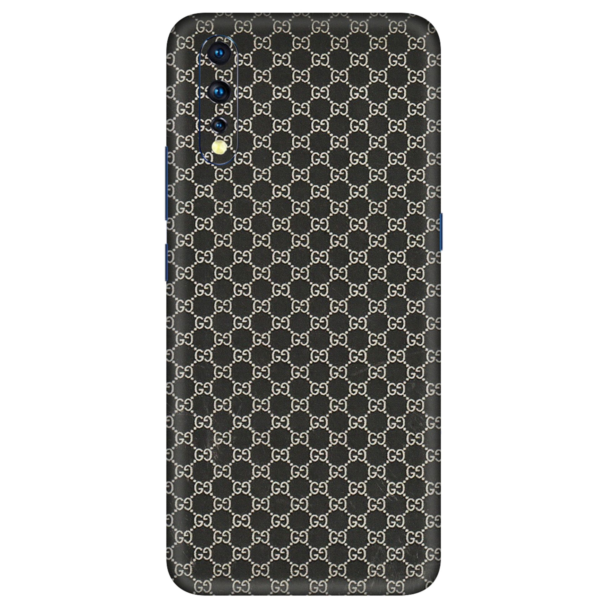 VIVO Z/V/X/T/U/S Series Phone Skins (All Models) - Black G Print - 3D Embossed Finish (L-109) Vivo Z1 X