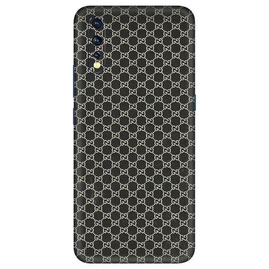 VIVO Z/V/X/T/U/S Series Phone Skins (All Models) - Black G Print - 3D Embossed Finish (L-109) Vivo Z1 X