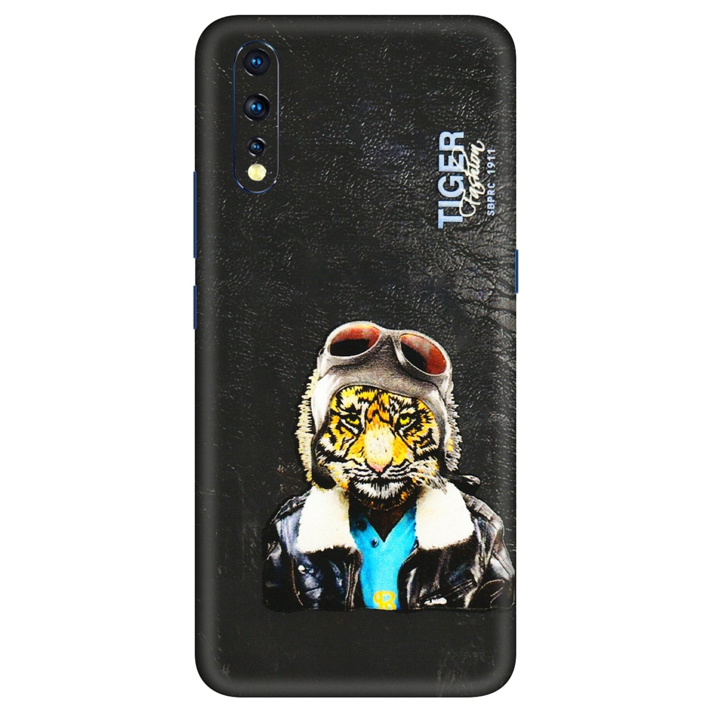 VIVO Z/V/X/T/U/S Series Phone Skins (All Models) - Rider Tiger - 3D Embossed Finish (L-113) Vivo Z1 X