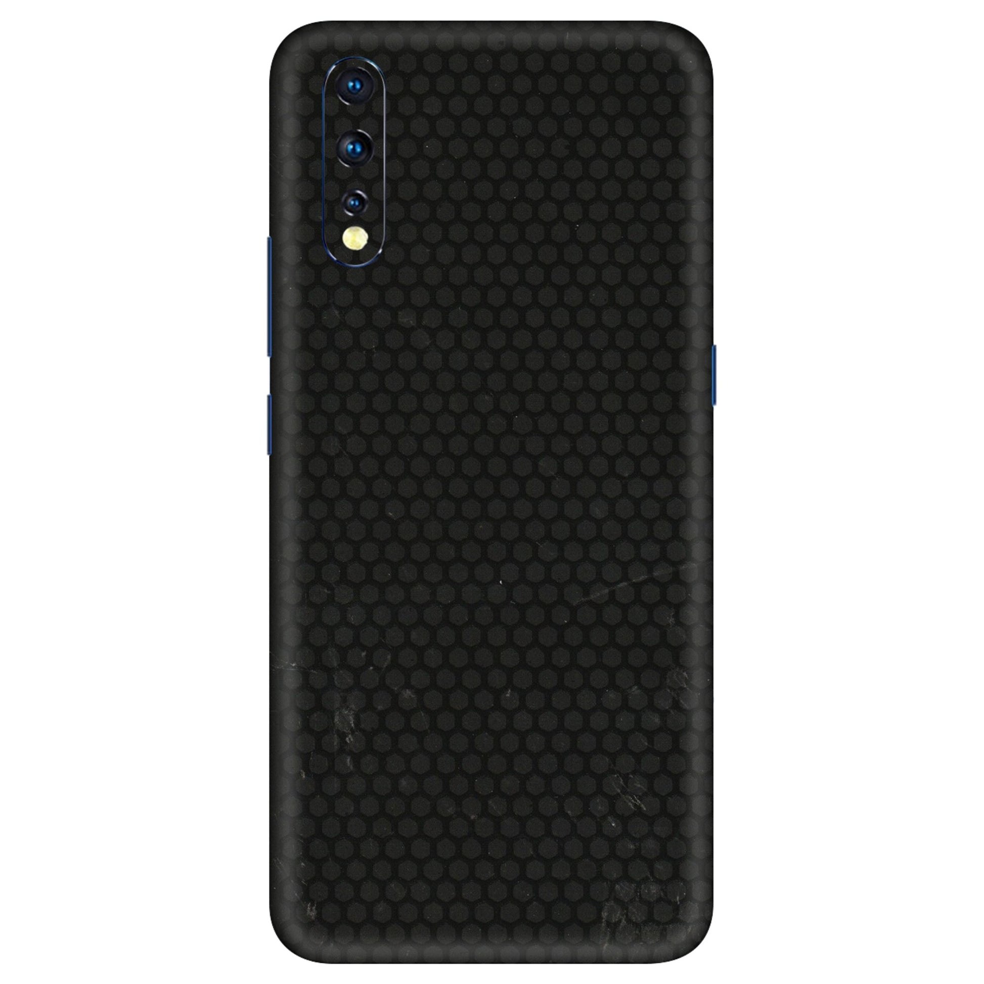 VIVO Z/V/X/T/U/S Series Phone Skins (All Models) - Black honeycomb - 3D Embossed Finish (L-114) Vivo Z1 X