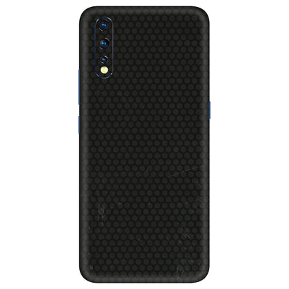 VIVO Z/V/X/T/U/S Series Phone Skins (All Models) - Black honeycomb - 3D Embossed Finish (L-114) Vivo Z1 X
