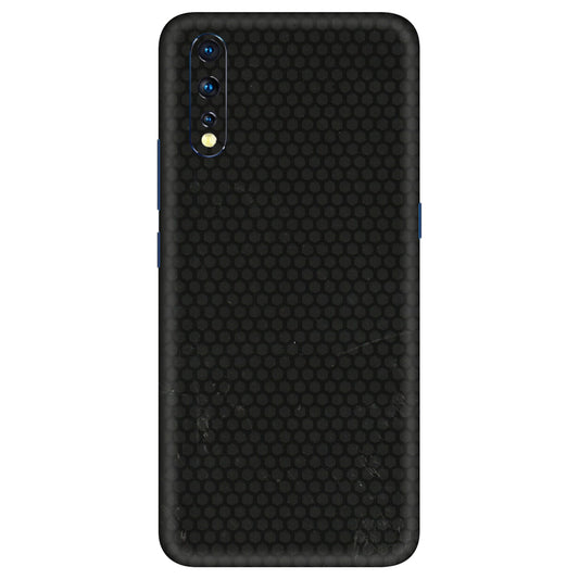 VIVO Z/V/X/T/U/S Series Phone Skins (All Models) - Black honeycomb - 3D Embossed Finish (L-114) Vivo Z1 X
