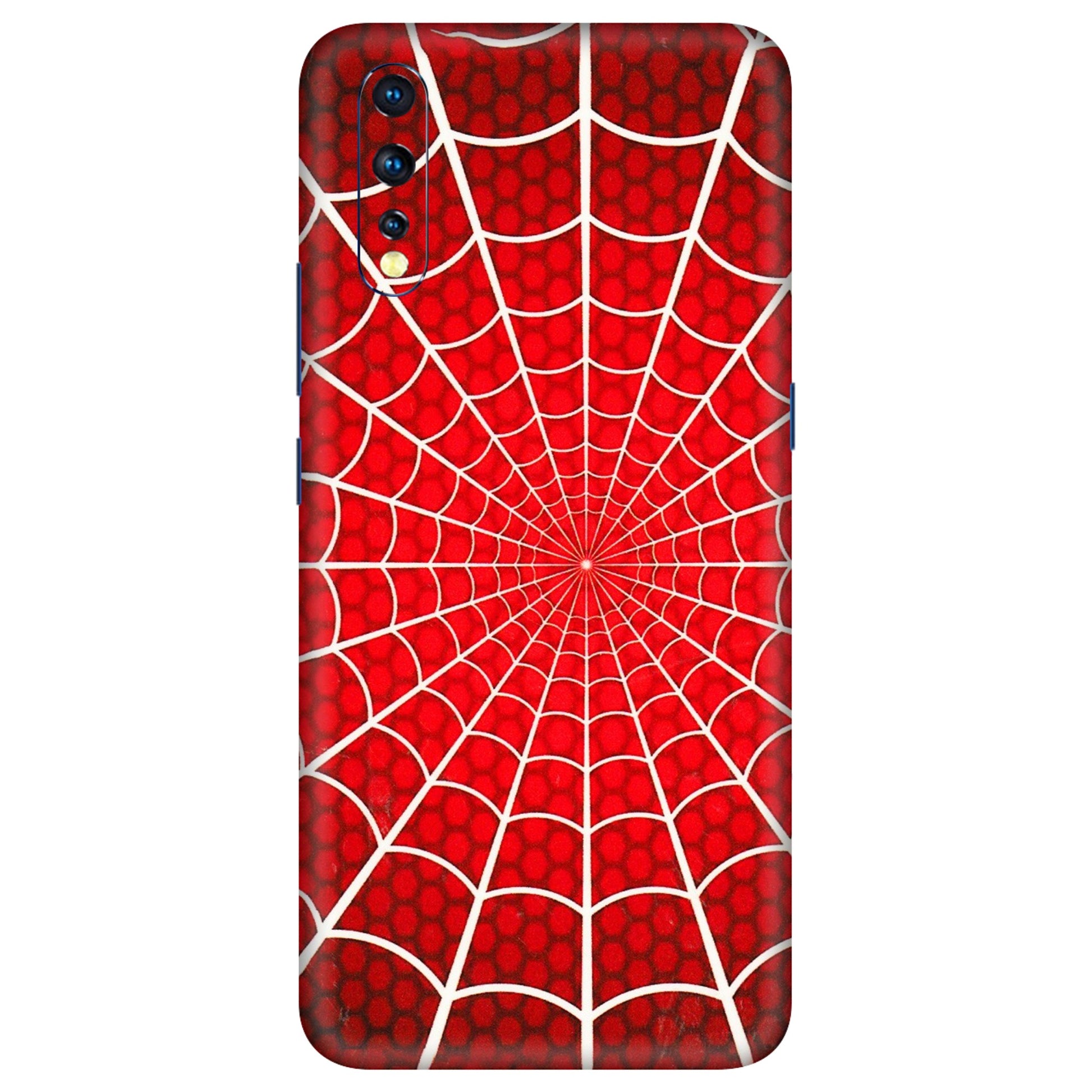VIVO Z/V/X/T/U/S Series Phone Skins (All Models) - Classic Spidey Web - 3D Embossed Finish (L-115) Vivo Z1 X