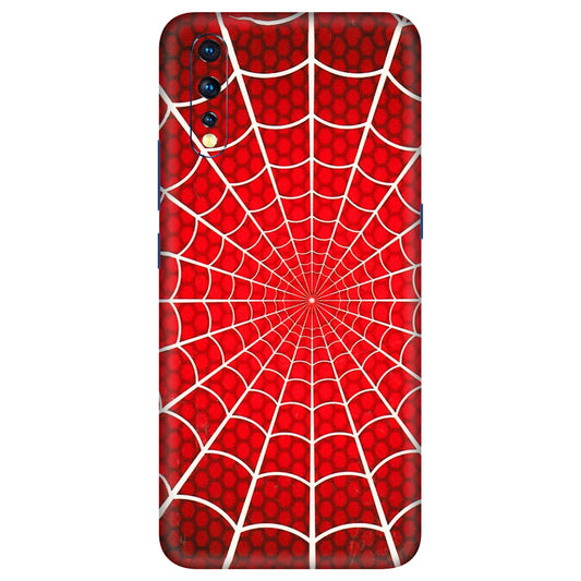 VIVO Z/V/X/T/U/S Series Phone Skins (All Models) - Classic Spidey Web - 3D Embossed Finish (L-115) Vivo Z1 X
