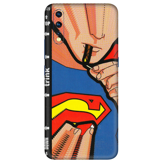 VIVO Z/V/X/T/U/S Series Phone Skins (All Models) - Superman Sutta - 3D Embossed Finish (L-130) Vivo Z1 X