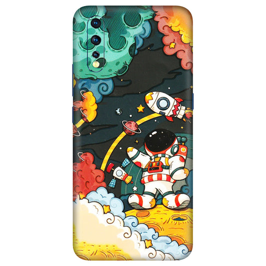 VIVO Z/V/X/T/U/S Series Phone Skins (All Models) - Astronauts & Spaceship - 3D Embossed Finish (L-145) Vivo Z1 X