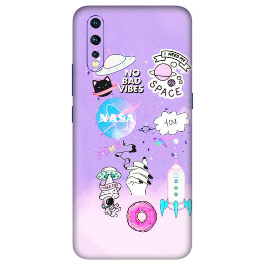 VIVO Z/V/X/T/U/S Series Phone Skins (All Models) - I Need My Nasa Skin - 3D Embossed Finish (L-149) Vivo Z1 X
