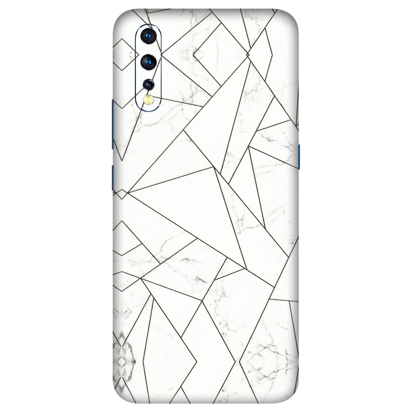 VIVO Z/V/X/T/U/S Series Phone Skins (All Models) - Luxury White Marble Effect - 3D Embossed Finish (L-168) Vivo Z1 X