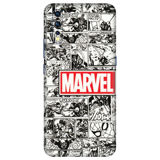 VIVO Z/V/X/T/U/S Series Phone Skins (All Models) - Marvel Comic - 3D Embossed Finish (L-171) Vivo Z1 X