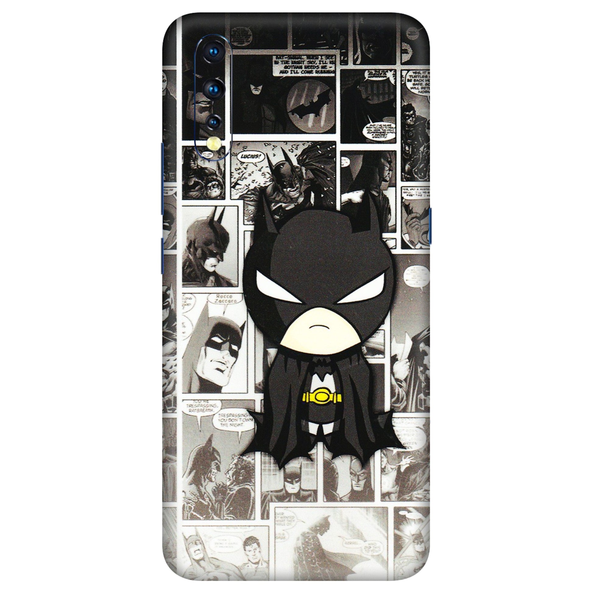 VIVO Z/V/X/T/U/S Series Phone Skins (All Models) - Toon Batman - 3D Embossed Finish (L-182) Vivo Z1 X