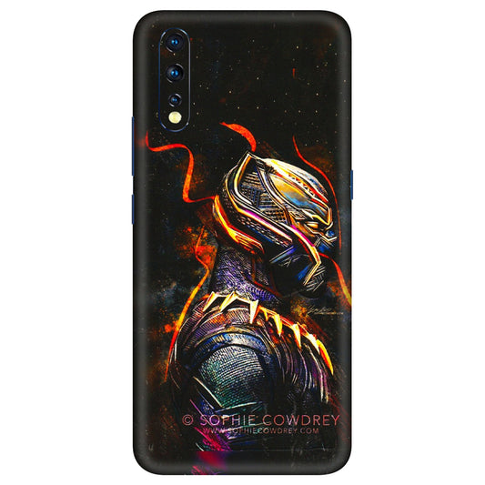 VIVO Z/V/X/T/U/S Series Phone Skins (All Models) - Black Panther - 3D Embossed Finish (L-190) Vivo Z1 X