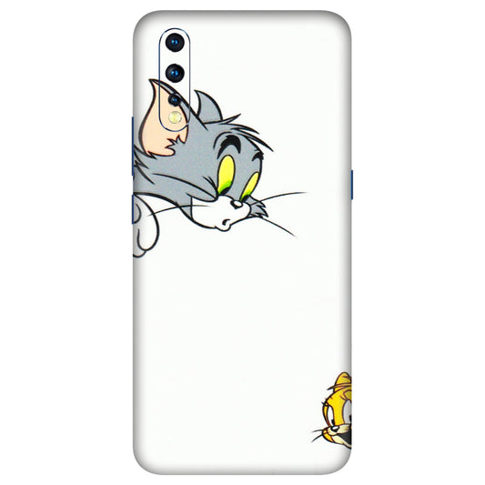 VIVO Z/V/X/T/U/S Series Phone Skins (All Models) - Cute Tom And Jerry - 3D Embossed Finish (L-220) Vivo Z1 X