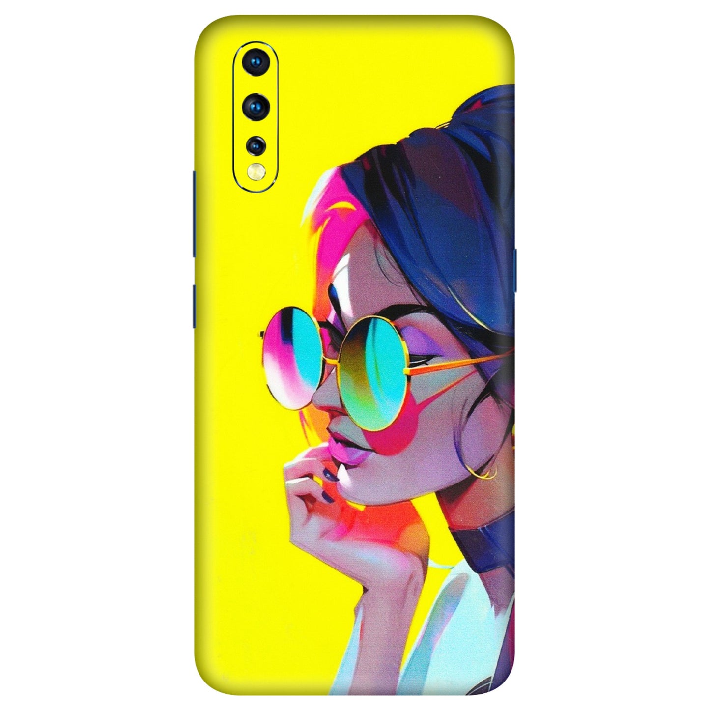 VIVO Z/V/X/T/U/S Series Phone Skins (All Models) - Bold Stylish Girl - 3D Embossed Finish (L-222) Vivo Z1 X