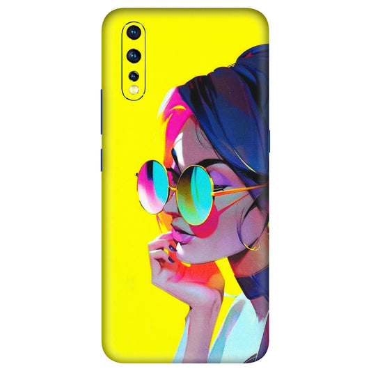 VIVO Z/V/X/T/U/S Series Phone Skins (All Models) - Bold Stylish Girl - 3D Embossed Finish (L-222) Vivo Z1 X