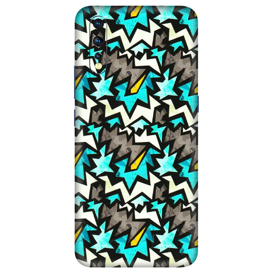 VIVO Z/V/X/T/U/S Series Phone Skins (All Models) - Funky Zig Zag - 3D Embossed Finish (L-223) Vivo Z1 X