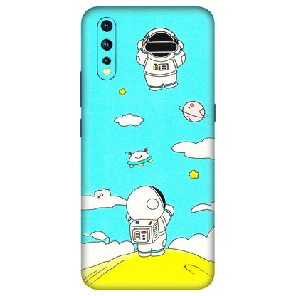 VIVO Z/V/X/T/U/S Series Phone Skins (All Models) - Blue Skies Astro Float - 3D Embossed Finish (L-230) Vivo Z1 X