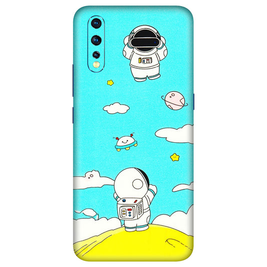 VIVO Z/V/X/T/U/S Series Phone Skins (All Models) - Blue Skies Astro Float - 3D Embossed Finish (L-230) Vivo Z1 X