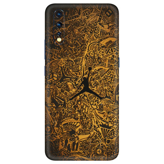 VIVO Z/V/X/T/U/S Series Phone Skins (All Models) - Premium Gold Basketball Player - 3D Embossed Finish (L-236) Vivo Z1 X