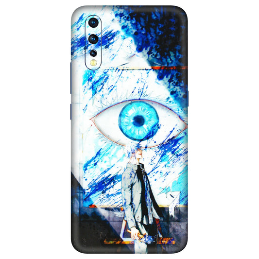 VIVO Z/V/X/T/U/S Series Phone Skins (All Models) - Gojo Satoru evil eye - 3D Embossed Finish (L-239) Vivo Z1 X