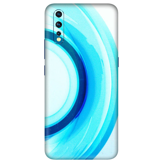 VIVO Z/V/X/T/U/S Series Phone Skins (All Models) - The Blue Curve - 3D Embossed Finish (L-244) Vivo Z1 X