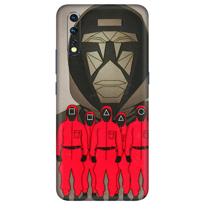 VIVO Z/V/X/T/U/S Series Phone Skins (All Models) - Squid Game Hero - 3D Embossed Finish (L-245) Vivo Z1 X