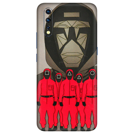 VIVO Z/V/X/T/U/S Series Phone Skins (All Models) - Squid Game Hero - 3D Embossed Finish (L-245) Vivo Z1 X