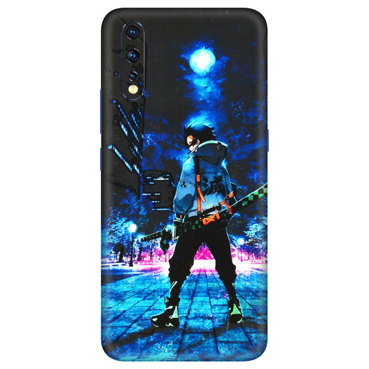 VIVO Z/V/X/T/U/S Series Phone Skins (All Models) - Demon Slayer Sword - 3D Embossed Finish (L-247) Vivo Z1 X