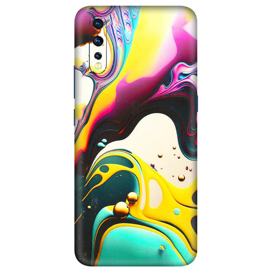 VIVO Z/V/X/T/U/S Series Phone Skins (All Models) - Multicolor Abstract pattern - 3D Embossed Finish (L-254) Vivo Z1 X