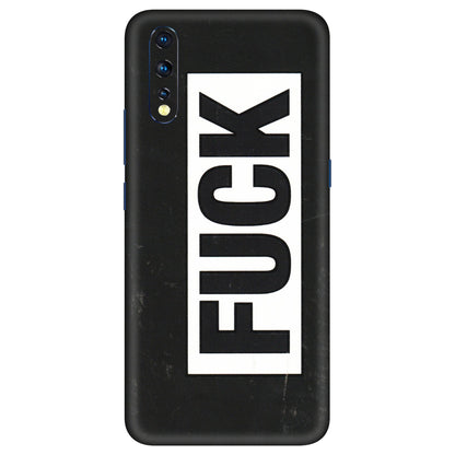 VIVO Z/V/X/T/U/S Series Phone Skins (All Models) - The F Word - 3D Embossed Finish (L-255) Vivo Z1 X