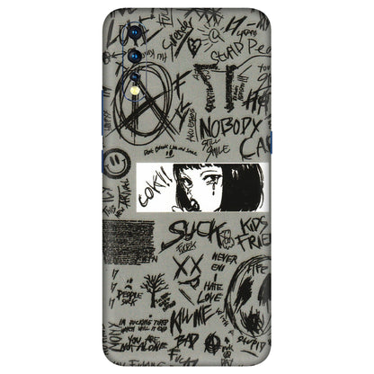 VIVO Z/V/X/T/U/S Series Phone Skins (All Models) - Never Have Love Anime - 3D Embossed Finish (L-260) Vivo Z1 X