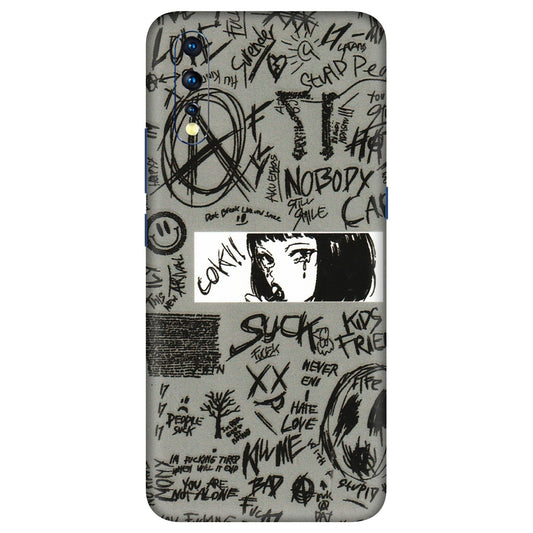 VIVO Z/V/X/T/U/S Series Phone Skins (All Models) - Never Have Love Anime - 3D Embossed Finish (L-260) Vivo Z1 X