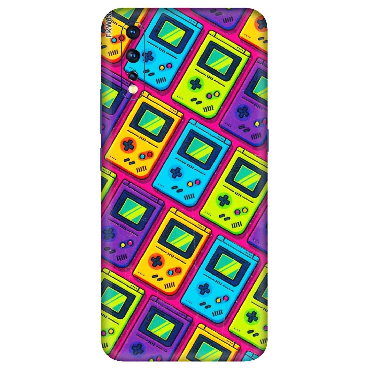 VIVO Z/V/X/T/U/S Series Phone Skins (All Models) - Gameboy Colourful - 3D Embossed Finish (L-266) Vivo Z1 X