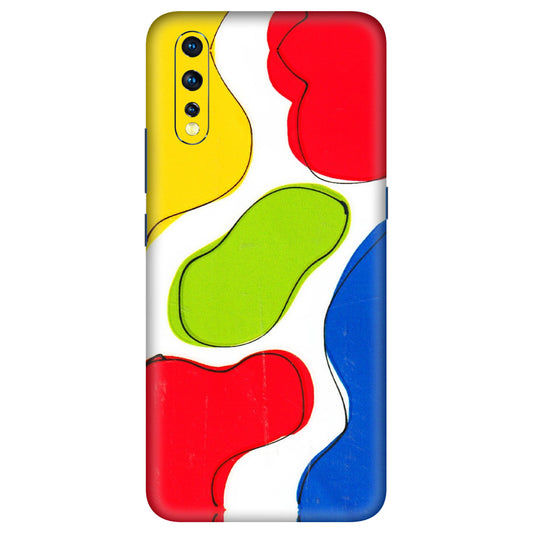 VIVO Z/V/X/T/U/S Series Phone Skins (All Models) - RGB Colour Paint - 3D Embossed Finish (L-284) Vivo Z1 X