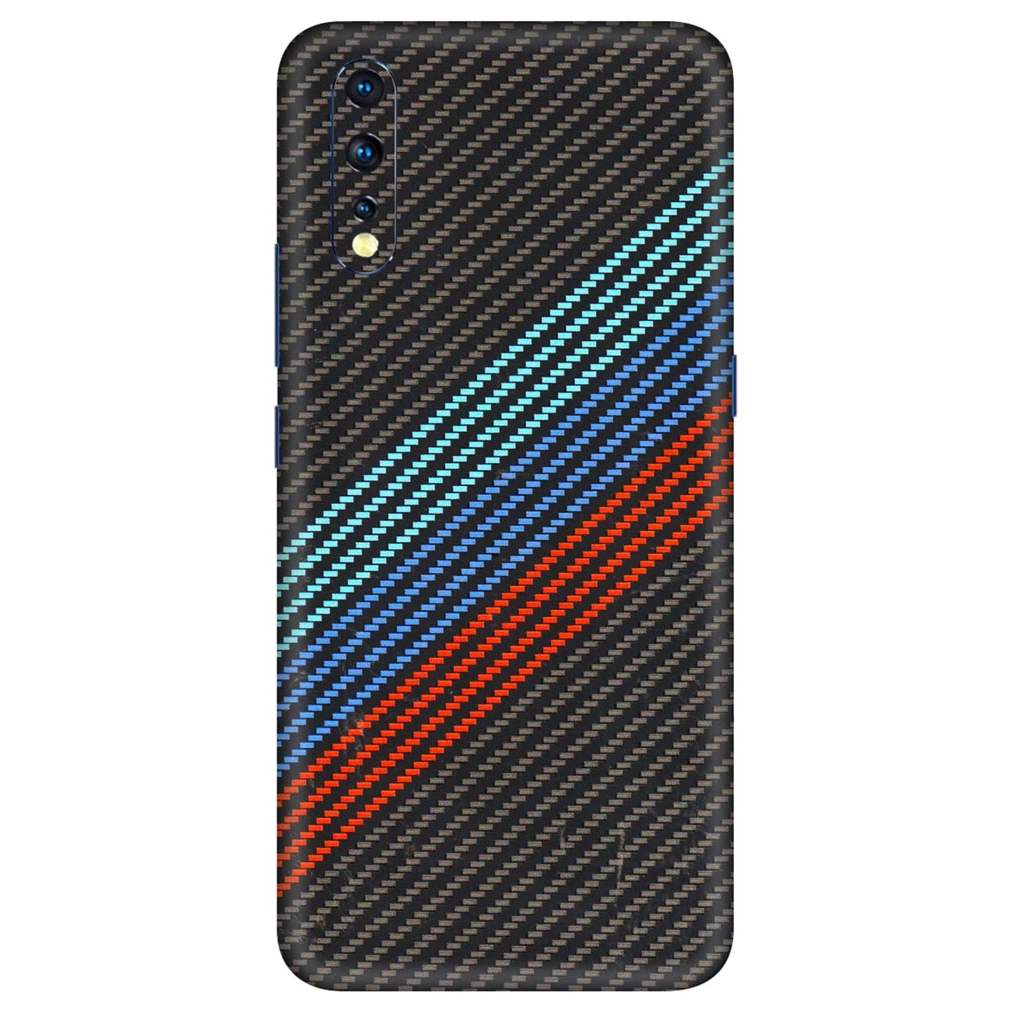 VIVO Z/V/X/T/U/S Series Phone Skins (All Models) - Carbon BM - 3D Embossed Finish (L-302) Vivo Z1 X