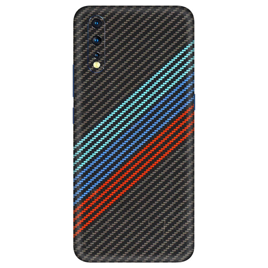 VIVO Z/V/X/T/U/S Series Phone Skins (All Models) - Carbon BM - 3D Embossed Finish (L-302) Vivo Z1 X
