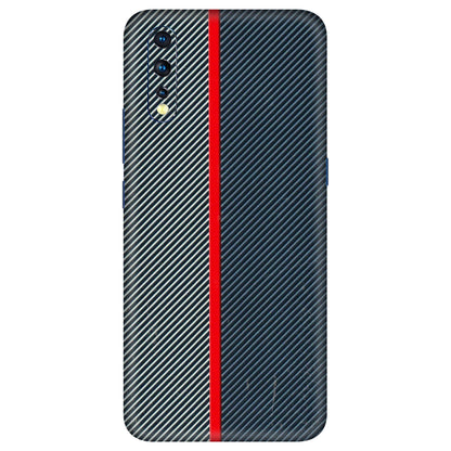 VIVO Z/V/X/T/U/S Series Phone Skins (All Models) - Blue Sober Lines - 3D Embossed Finish (L-305) Vivo Z1 X