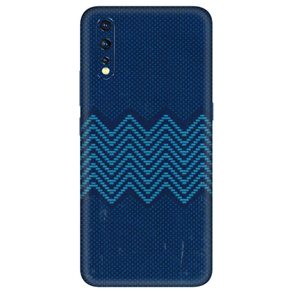 VIVO Z/V/X/T/U/S Series Phone Skins (All Models) - Blue Sober Waves - 3D Embossed Finish (L-306) Vivo Z1 X